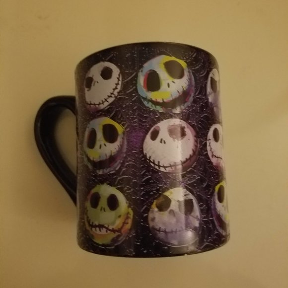 Disney The Nghtmare Before Christmas Jack Skellington Glitter Spiderwebs Mug - Picture 1 of 4